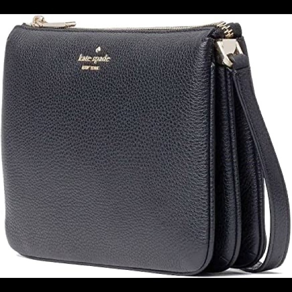 Kate Spade Black Triple Gusset Crossbody - Picture 3 of 5